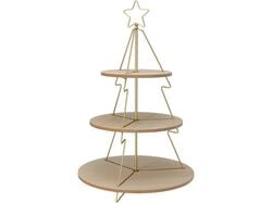 Imagem do produto tabuelrio 3 niveis dourado 60cm