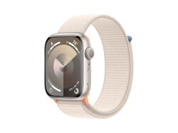 Imagem do produto apple watch series 9 45mm starlight aluminium com bracelete starlight sport loop