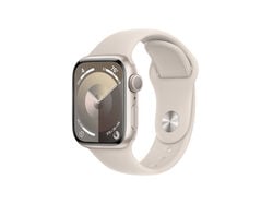 Imagem do produto apple watch series 9 41mm starlight aluminium com bracelete starlight sport band - s/m