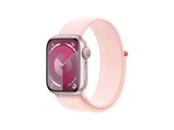 Imagem do produto apple watch series 9 41mm pink aluminium com bracelete light pink sport loop