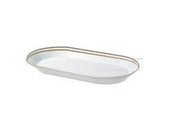 travessa porcelana actuel riscas dourad lb 32x22cm product image