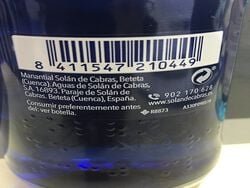 Imagem do produto água solan de cabras mineral 0.33l