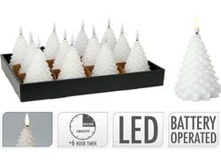 Imagem do produto vela led arvore branca 11cm