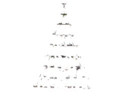 arvore de natal decorativa 10 em escada sorti 1mt product image