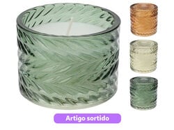 Imagem do produto vela perfumada copo vidro 3 cores