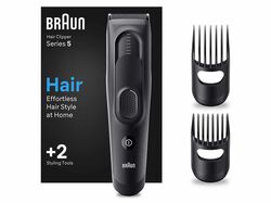 Imagem do produto aparador de cabelo com fio braun 5 hc5330 preto fosco