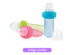 Imagem do produto alimentador nuby em silicone +6 meses 40ml cores sortidas