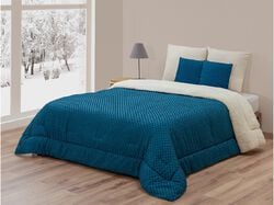 Imagem do produto almofada cheia homespecial blue fusion microfibra sherpa 400g 30x50cm