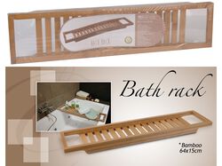 Imagem do produto tabuleiro banheira bambu 64x15cm