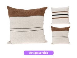 Imagem do produto almofada riscas castanhas 45x45cm artigo sortido