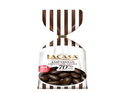 amêndoa lacasa chocolate sem açúcar 70% cacau 115g product image