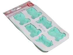 Imagem do produto tabuleiro para bolos actuel silicon 6 cavidades animais