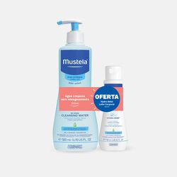Imagem do produto agua de limpeza mustela 500ml oferta leite corporal mustela 100ml