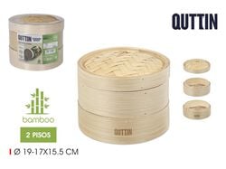 vaporeira bambu quttin 2 pisos 15.5cm product image
