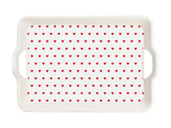 Imagem do produto tabuleiro do art com corações 37x26x3cm