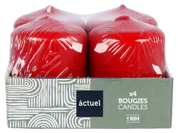 Imagem do produto vela pilar mini actuel set 4 vermelho