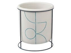 vaso cimento gardenstar verde com suporte d19xa22cm product image