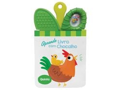 Imagem do produto aprende - livro com chocalho galinha - verde
