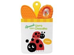 Imagem do produto aprende - livro com chocalho joaninha - cor de laranja