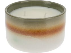 Imagem do produto vela perfumada verde e castanho ø12x7cm