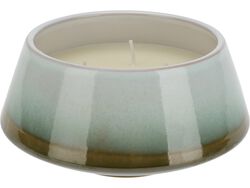 Imagem do produto vela perfumada verde e castanho ø15x7cm