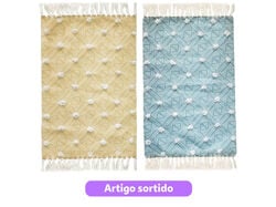 Imagem do produto tapete com franja actuel algodão 60x90cm cores sortidas