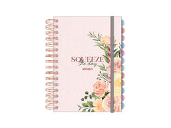 Imagem do produto agenda squeeze 2023 ambar rosa com separadores
