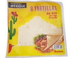 Imagem do produto tortilhas auchan trigo 8 un 320g