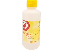 Imagem do produto álcool auchan etílico 70% volume 250ml