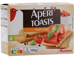 Imagem do produto tostas auchan finas trigo sem óleo palma 100g