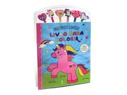 Imagem do produto unicórnios e amigos livro de colorir com lápis