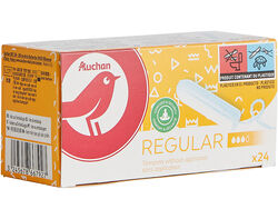 Imagem do produto tampões auchan normal sem aplicador 24un