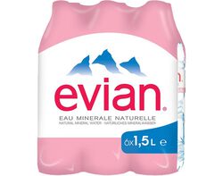 Imagem do produto água evian mineral natural pet 6x1.5l