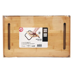 Imagem do produto apoio para pés auchan bamboo/metal 50*30*16cm