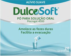 Imagem do produto suplemento dulcosoft macrogol 4000 20 saquetas