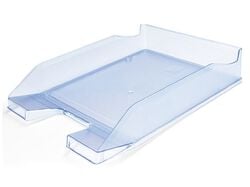Imagem do produto tabuleiro porta documentos q-connect translucido azul claro 240x70x340mm