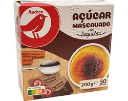 açúcar auchan mascavado em saquetas 50un 200g product image