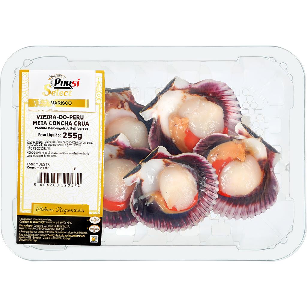 Imagem do produto Vieira-do-Peru Meia Concha Crua