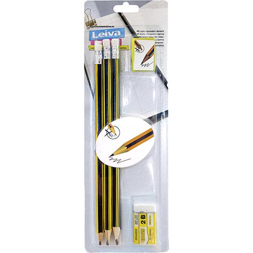 6 Lápis + Afia + Borracha product image