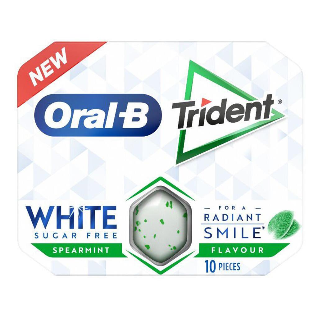 Trident oral-b gum white spearmint sugar free r product image