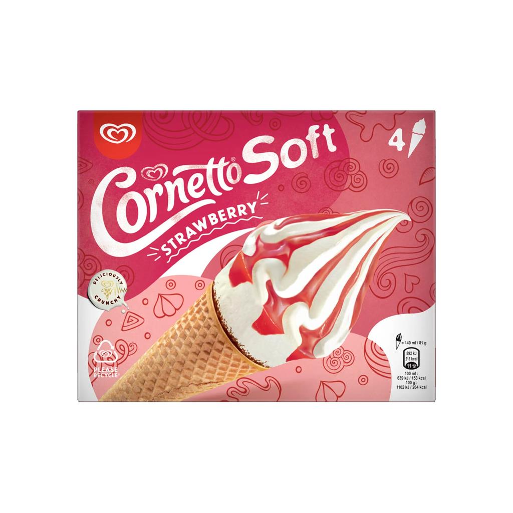 Cornetto Soft Strawberry product image