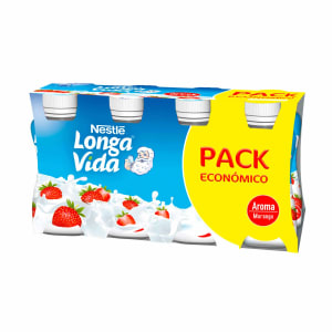 Iogurte Líquido Morango Longa Vida - Pack 8 product image