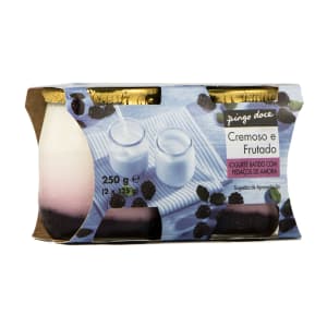 Imagem do produto Iogurte Batido com Pedaços de Amora Pingo Doce - Pack 2