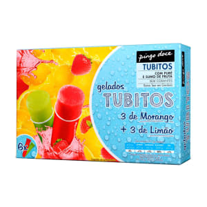 Imagem do produto Gelado Tubito Limão e Morango Pingo Doce