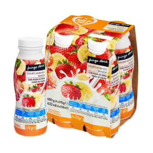 Iogurte Líquido de Morango e Banana Pingo Doce - Pack 4 product image
