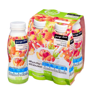 Iogurte Líquido Pêssego Cenoura Pingo Doce - Pack 4 product image