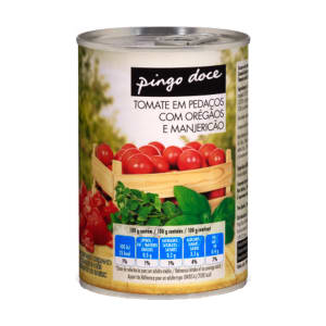 Tomate em Pedaços com Orégãos e Manjericão Pingo Doce product image