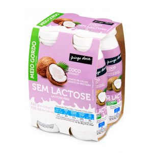 Iogurte Líquido sem Lactose de Coco Pingo Doce - Pack 4 product image