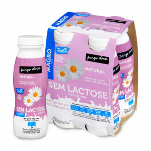 Iogurte Líquido Magro Natural sem Lactose Pingo Doce - Pack 4 product image