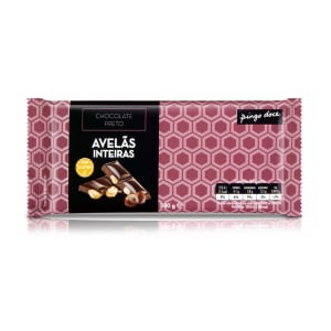 Tablete de Chocolate Preto com Avelãs Inteiras Pingo Doce product image